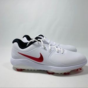 Nike Vapor Pro Golf Shoes White Red Black Size 9